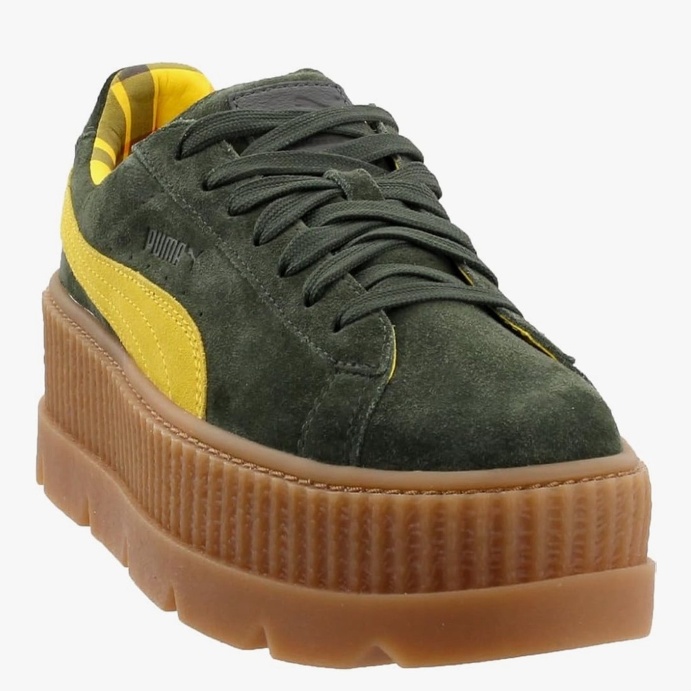 PUMA x Fenty cleated suede creeper platform sneakers
